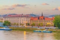 Cityscape image of downtown Bratislava, capital city of Slovakia Royalty Free Stock Photo