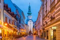 Cityscape image of downtown Bratislava, capital city of Slovakia Royalty Free Stock Photo