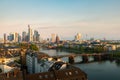 Cityscape image of Frankfurt am Main skyline during beautiful morning