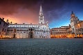 Modena, Italy at dramatic spring sunset.