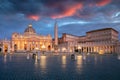 Vatican City, Rome, Italy at dramatic sunrise. Royalty Free Stock Photo