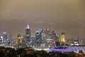 Cityscape image of Melbourne CBD high rise buildings, Australia Royalty Free Stock Photo