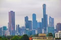 Cityscape image of Melbourne CBD high rise buildings, Australia Royalty Free Stock Photo