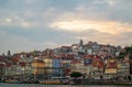 Cityscape image of Porto, Portugal, with old town Ribeira