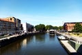 Cityscape of industrial eastern European city