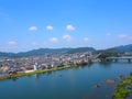 Cityscape of Inuyama city in Aichi, Japan Royalty Free Stock Photo