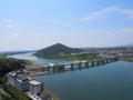 Cityscape of Inuyama city in Aichi, Japan Royalty Free Stock Photo