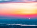 Cityscape of Istanbul at sunset