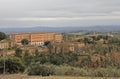 The cityscape of italian city Siena in Tuscany region