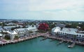 Cityscape Key West, Florida overlooking the harbor h Royalty Free Stock Photo