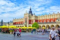 Cityscape of Krakow Market Square Royalty Free Stock Photo