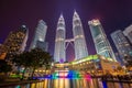 Cityscape of Kuala lumpur city on night time