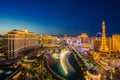 Aerial Las Vegas at night