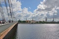 Cityscape of the Latvian capital Riga Royalty Free Stock Photo
