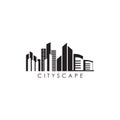 Cityscape logo design vector template