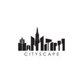 Cityscape logo design vector template