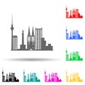 cityscape london multi color style icon. Simple glyph, flat vector of cityscape icons for ui and ux, website or mobile application