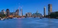 Cityscape of London with reflection in Thames river Royalty Free Stock Photo