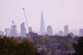 Cityscape of the London Skyline showing the Shard