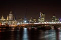 Cityscape of London with St. Paul cathedral Royalty Free Stock Photo