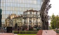 Cityscape of Lyon, travel steps, october, France