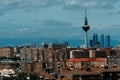 Cityscape of Madrid from Siete Tetas Park Royalty Free Stock Photo