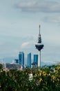 Cityscape of Madrid from Siete Tetas Park Royalty Free Stock Photo