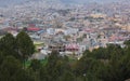 Cityscape of Mansehra Pakistan with hills and mountains