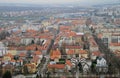 Cityscape of Maribor, view from Piramida hill Royalty Free Stock Photo