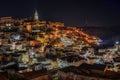 Night cityscape of Matera Sasso Caveoso district, Basilicata, Italy