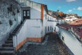cityscape. The medieval town with narrow streets of Obidos i Royalty Free Stock Photo