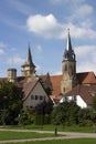 Cityscape of medieval town of Oehringen in Germany Royalty Free Stock Photo