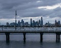 Cityscape of Melbourne from St Kilda Pier
