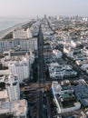 Cityscape of Miami Beach, Florida, USA. Aerial View Royalty Free Stock Photo