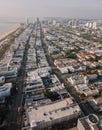 Cityscape of Miami Beach, Florida, USA. Aerial View Royalty Free Stock Photo