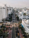 Cityscape of Miami Beach, Florida, USA. Aerial View Royalty Free Stock Photo