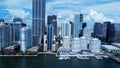 Cityscape Miami Florida United States. Touristic landmark of city.