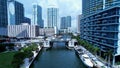 Cityscape Miami Florida United States. Touristic landmark of city.