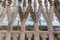 Cityscape of Milan - view from the Cathedral rooftop, Italy Royalty Free Stock Photo