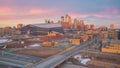 Cityscape of Minneapolis downtown skyline in Minnesota, USA Royalty Free Stock Photo