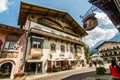 Cityscape in Mittenwald Alps