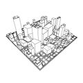 Cityscape Model 3D - Sketch