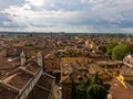 Cityscape of Modena, medieval town situated in Emi