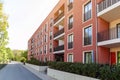 Cityscape with modern apartment buildings in a new residential area in the city, Concept for construction industy, estate agent Royalty Free Stock Photo