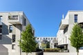 Cityscape with modern apartment buildings in a new residential area in the city, Concept for construction industy, estate agent Royalty Free Stock Photo