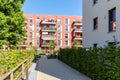 Cityscape with modern apartment buildings in a new residential area in the city, Concept for construction industy, estate agent