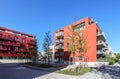 Cityscape with modern apartment buildings in a new residential area in the city, Concept for construction industy, estate agent