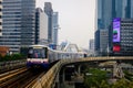 cityscape of modern office building & bridge at Chong Nonsi stat