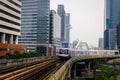 cityscape of modern office building & bridge at Chong Nonsi stat