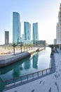 Cityscape with Modern Skyscrapers in Manama, Bahrain